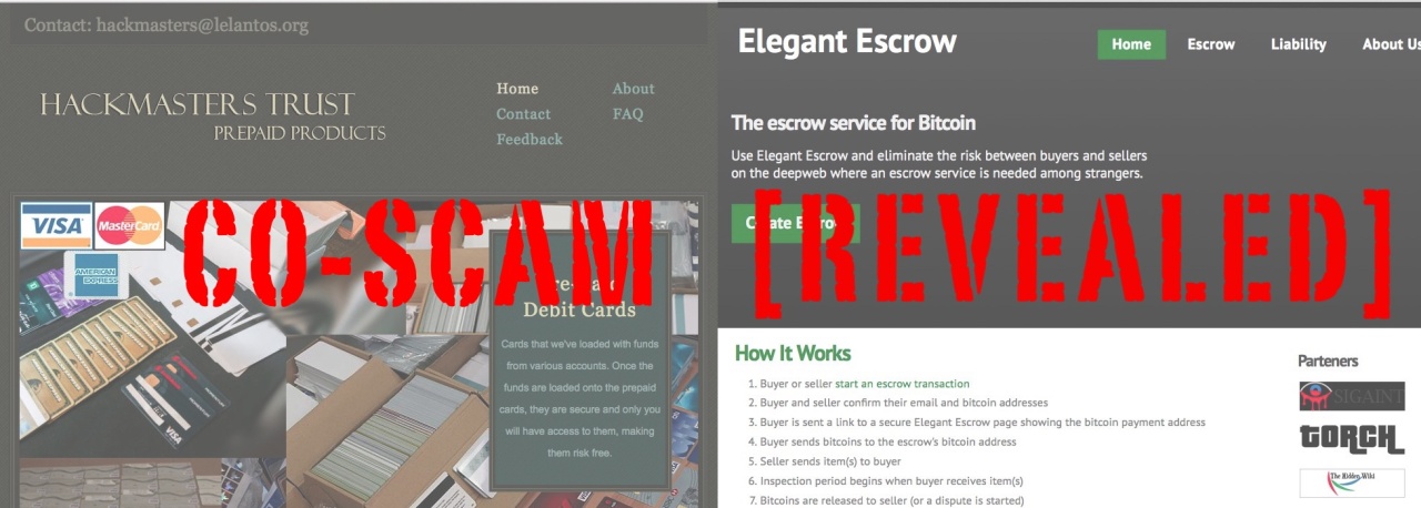 Hackmasters trust prepaid cards Elegant escrow joint scam